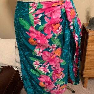 Vintage Royal Creations Hawaii sarong swim cover